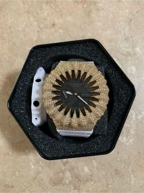 G-Shock Casio Ice Pavé Watch - Green Accents